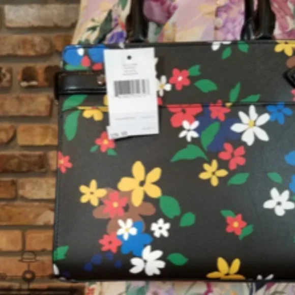 Kate Spade Staci Medium Satchel and Floral Wallet SET - NWT
